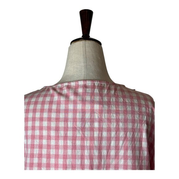 Haptics Jacket Women Large Pink Red Gingham Strawberry Shortcake Cardigan NWT - Picture 4 of 9